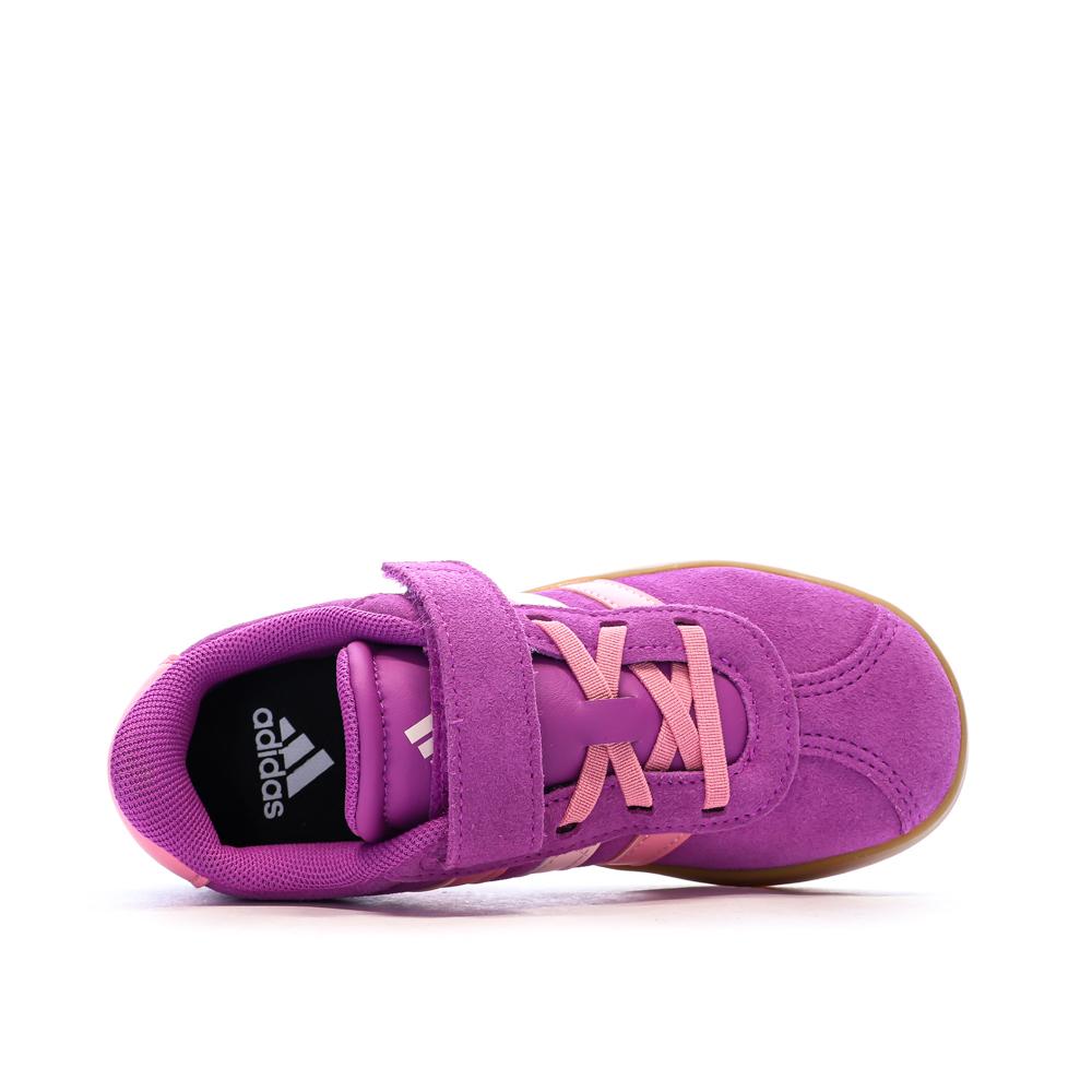 Baskets Violet Fille Adidas Court 3.0 vue 4