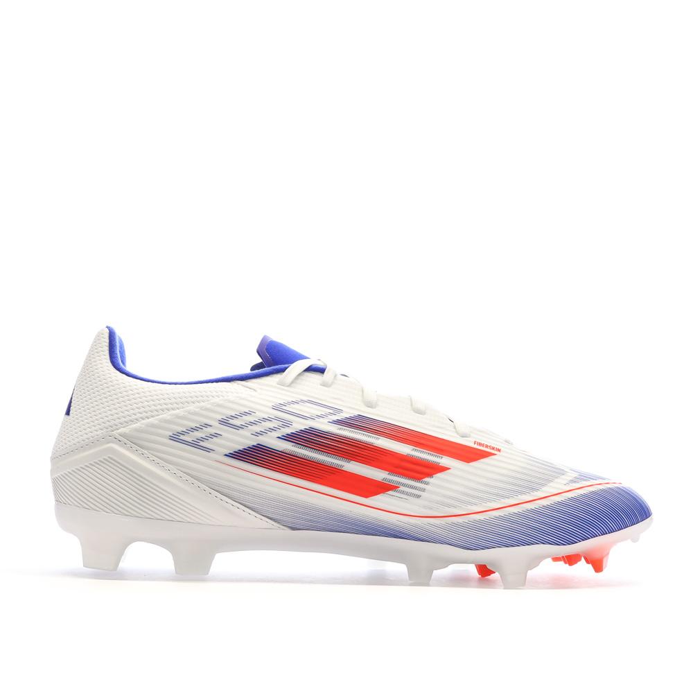 Chaussures de Foot Blanc/Bleu Adulte Adidas F50 League FG/MG vue 2