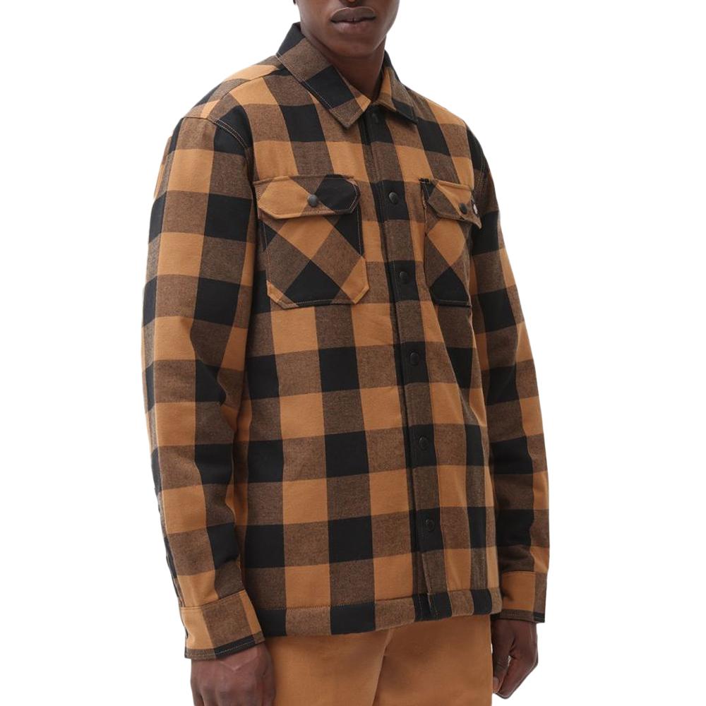 Chemise Camel/Noir Homme Dickies Sacramento pas cher