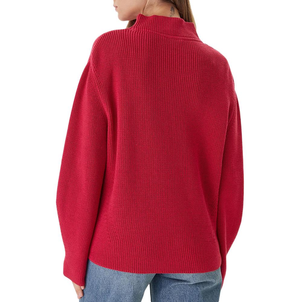 Pull Rouge Femme Tommy Hilfiger Tjw Mockneck Badge S vue 2