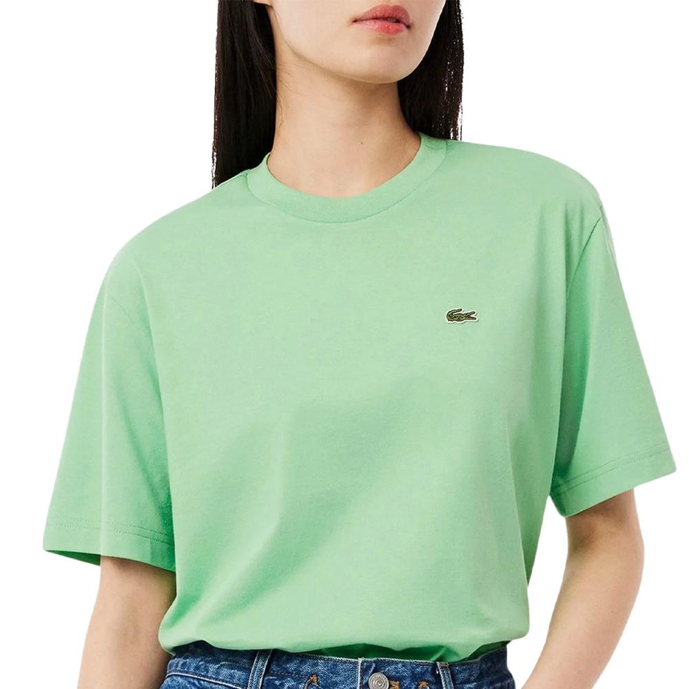 T-shirt Vert Femme Lacoste TF7215 pas cher