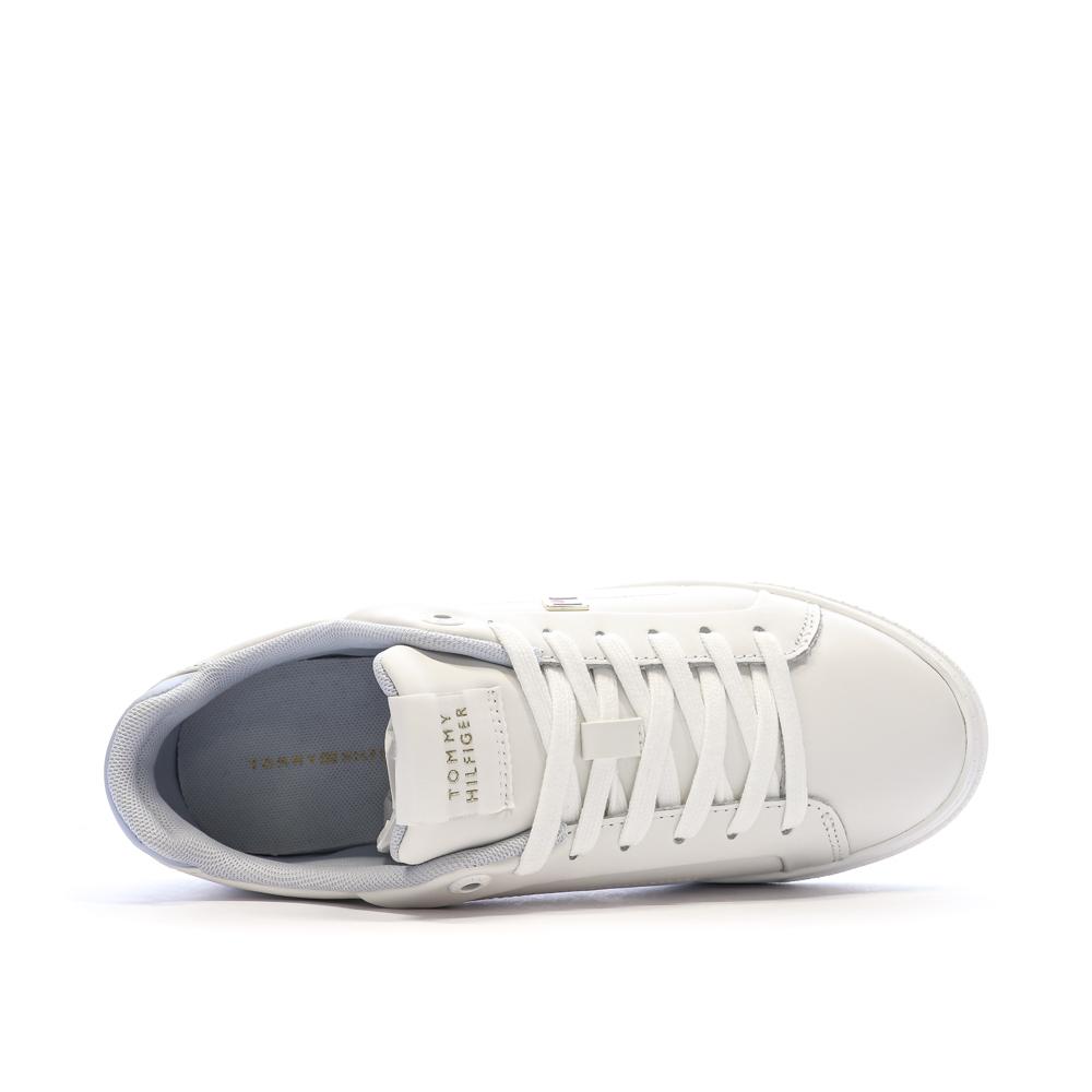 Baskets Blanches/Bleu Femme Tommy Hilfiger Sporty vue 4