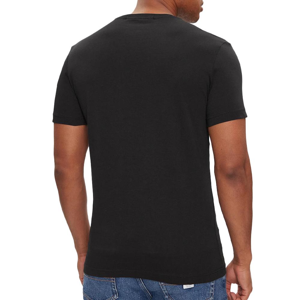 T-shirt Noir Homme Calvin Klein Jeans Badge vue 2