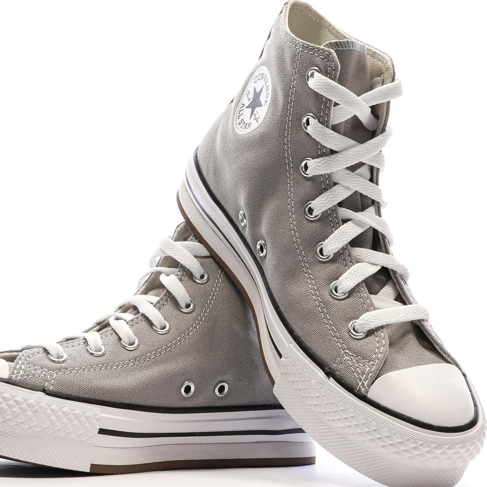 Baskets Grises Femme/Fille Converse Chuck Taylor All Star Eva vue 7