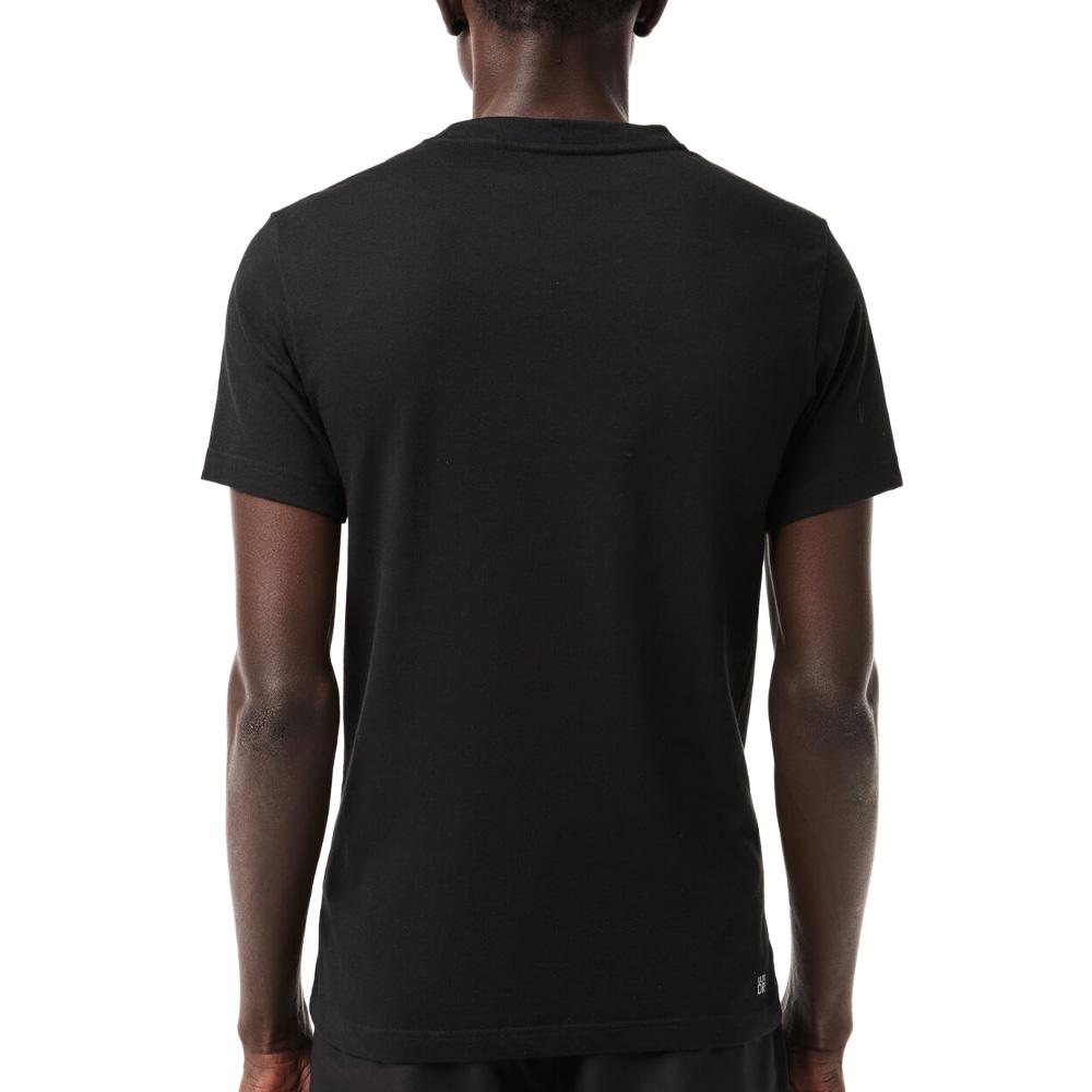 T-shirt Noir Homme Lacoste TH7505 vue 2