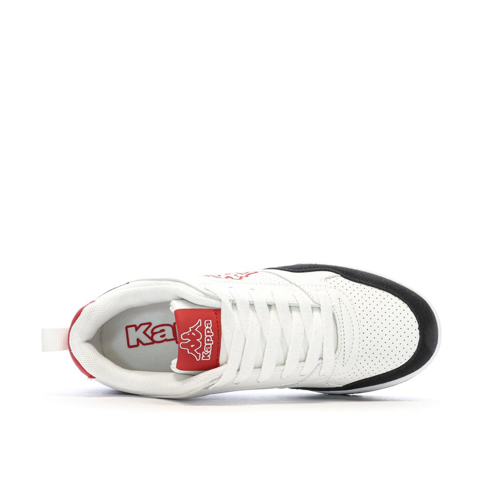 Baskets Blanches/Noires/Rouges Fille Kappa Manis vue 4