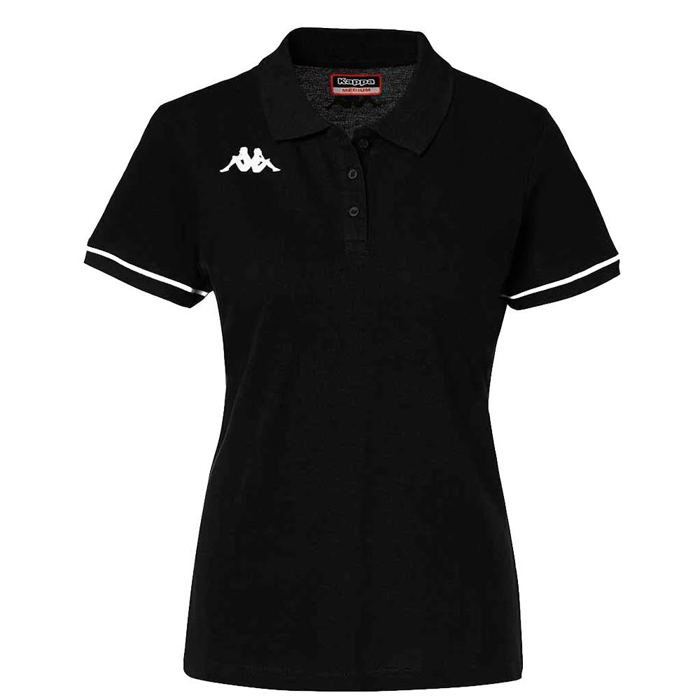 Polo Noir Femme Kappa Barla pas cher