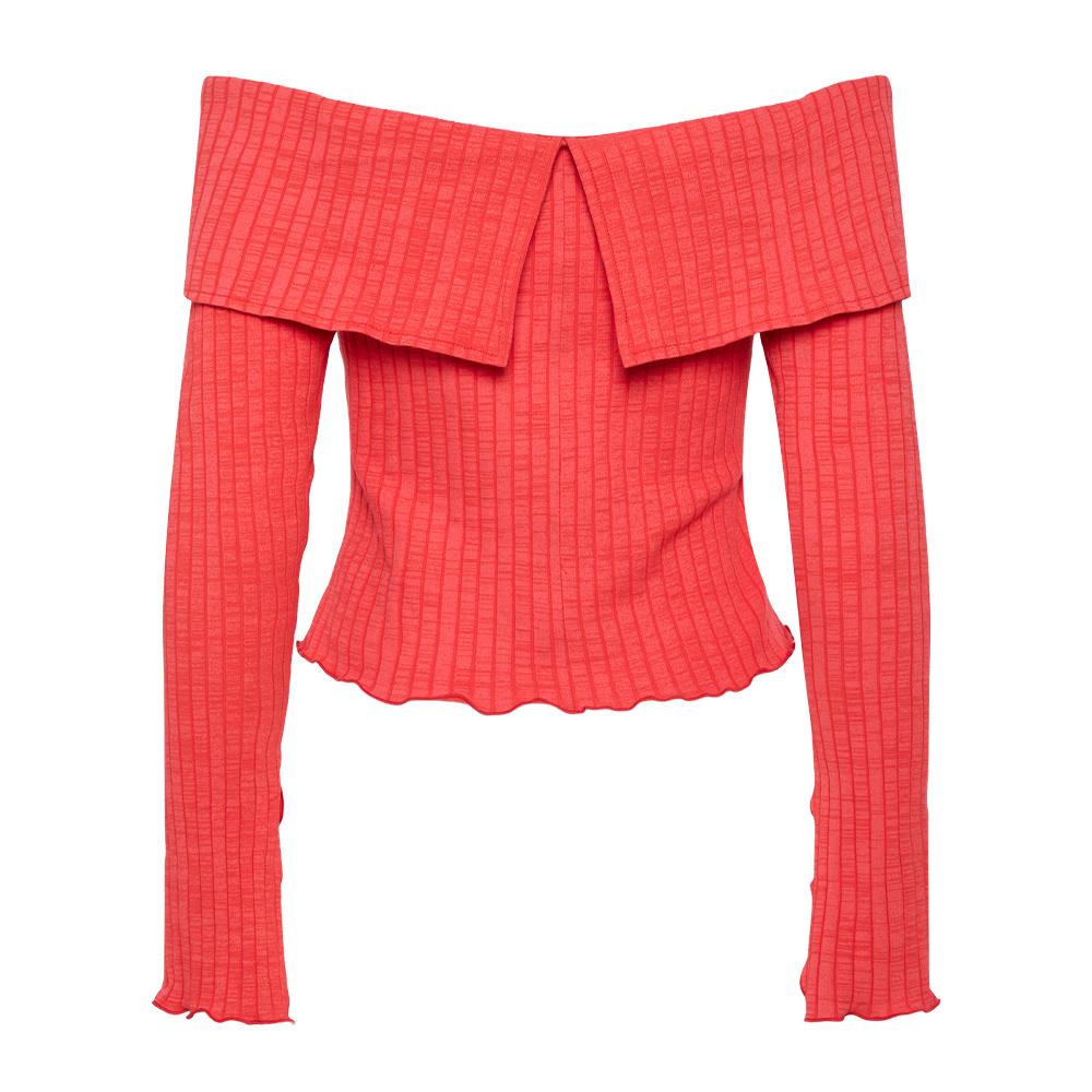 Pieces Jazmine Camiseta roja de mujer ver 2