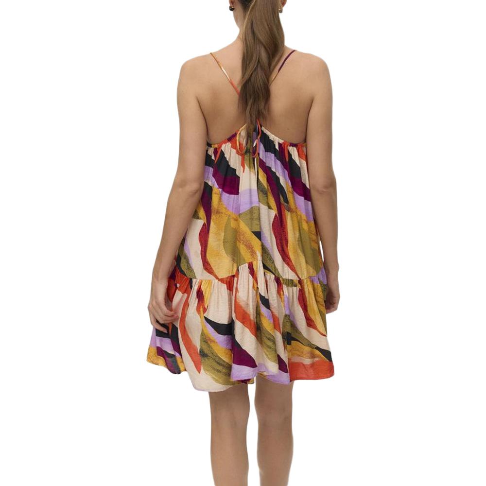 Robe Coloré Jaune/Écru Femme Vero Moda Tilly Singlet vue 2