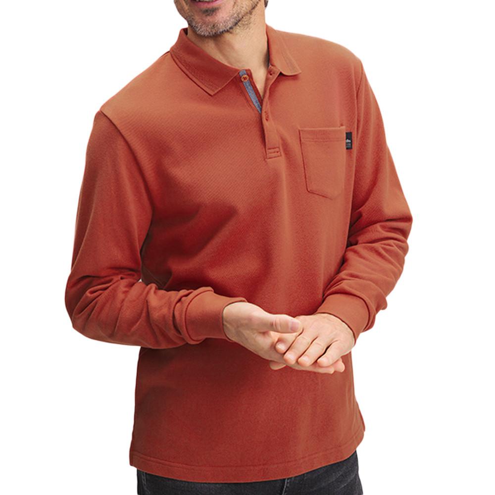 Polo Terracotta Homme TBS Nyckopol pas cher