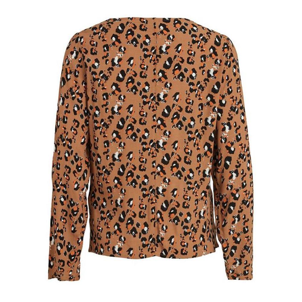 Blouse camel femme Vila Kittie vue 2