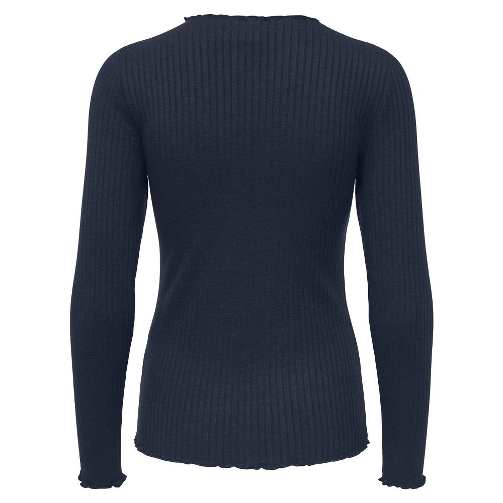 T-Shirt Manches Longues Marine Femme JDY Fransiska vue 2