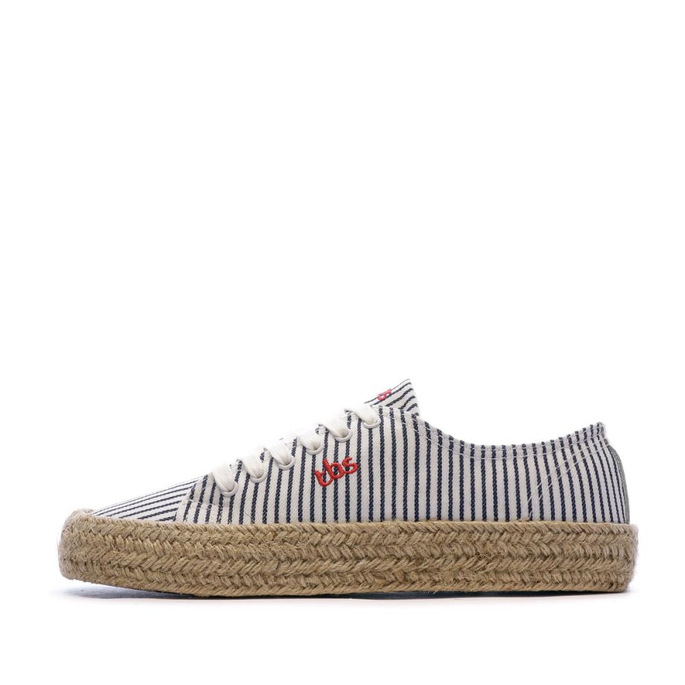 Baskets Espadrille Rayures Femme TBS Entasia pas cher