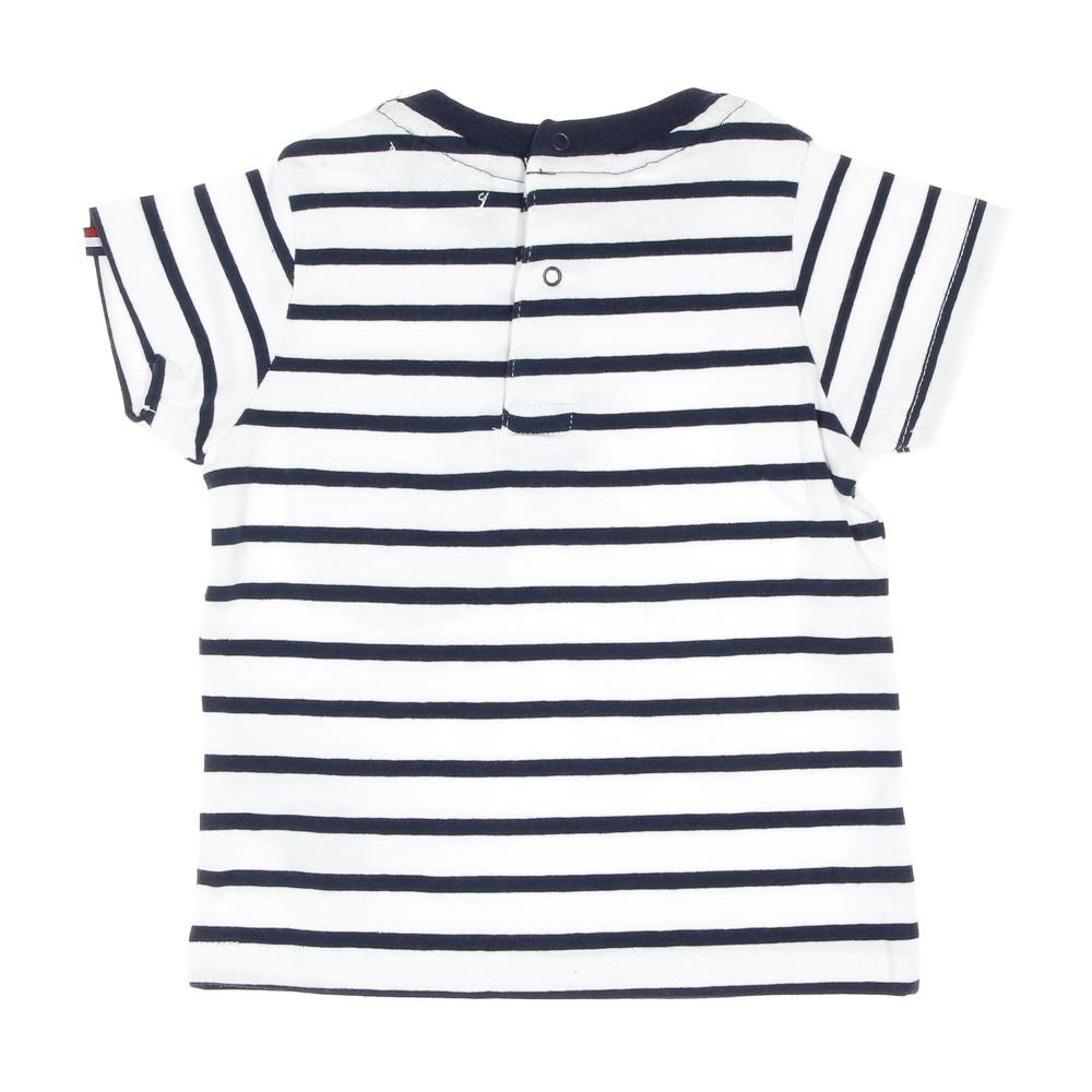 T-shirt Blanc/Marine Garçon Little Marcel LMEV0026 vue 4