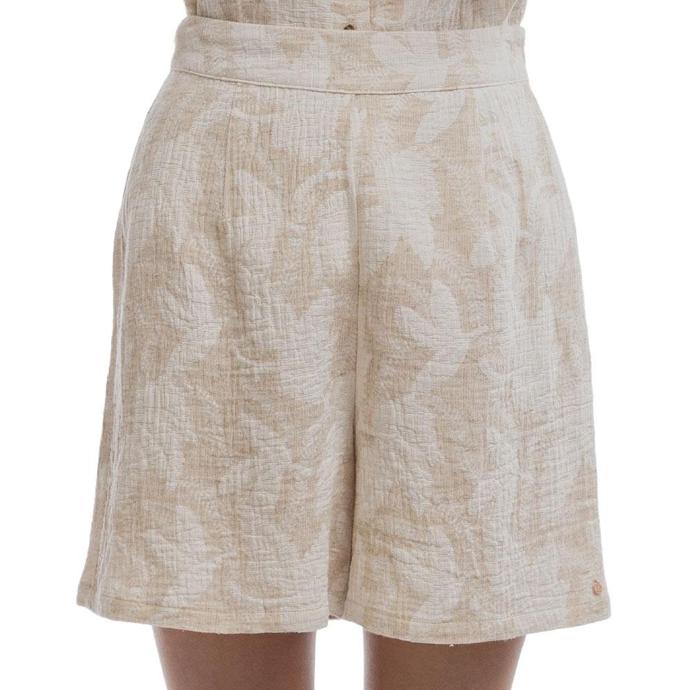 Teddy Smith Floralio Women's Beige Shorts affordable