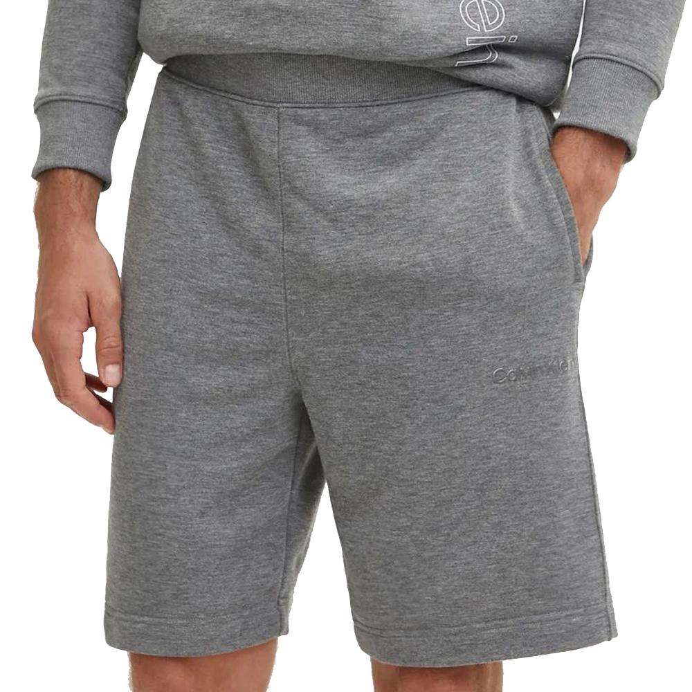 Short Gris Homme Calvin Klein Jeans Knit pas cher