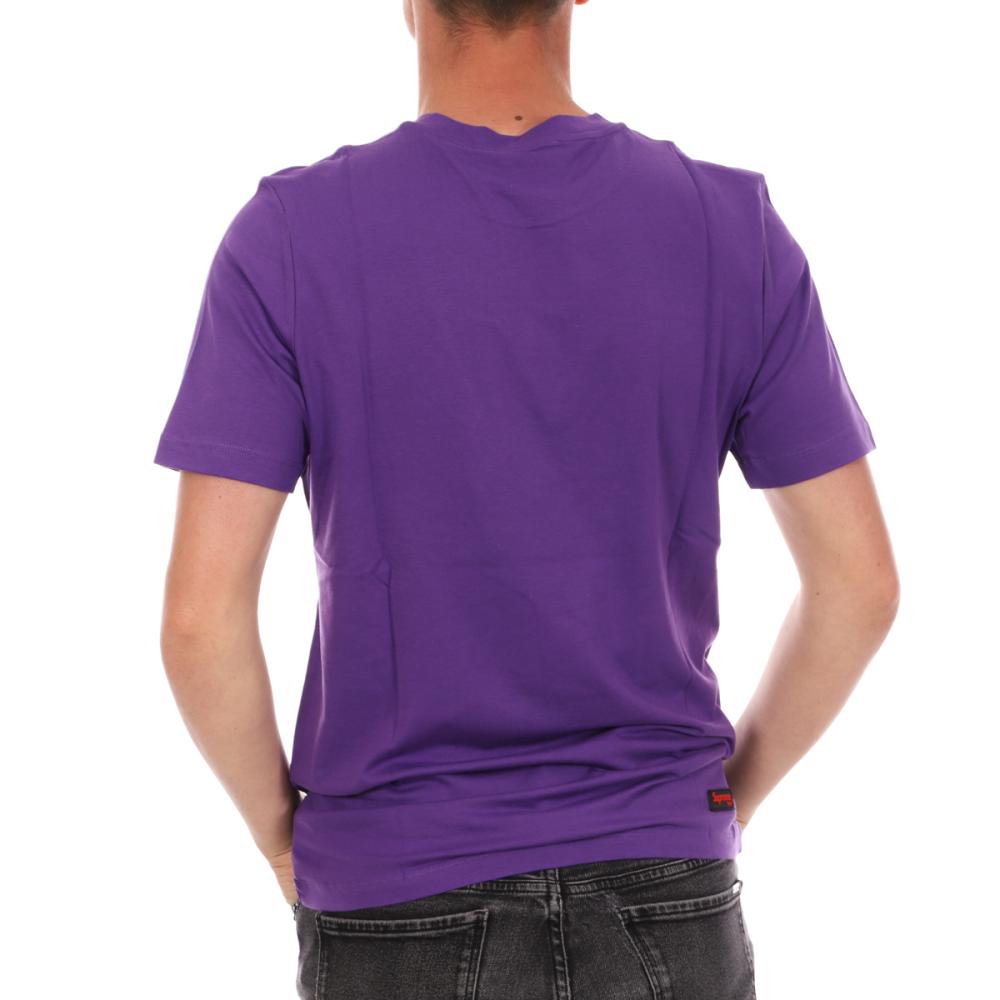 T-shirt Violet Homme Supreme Grip Gun vue 2