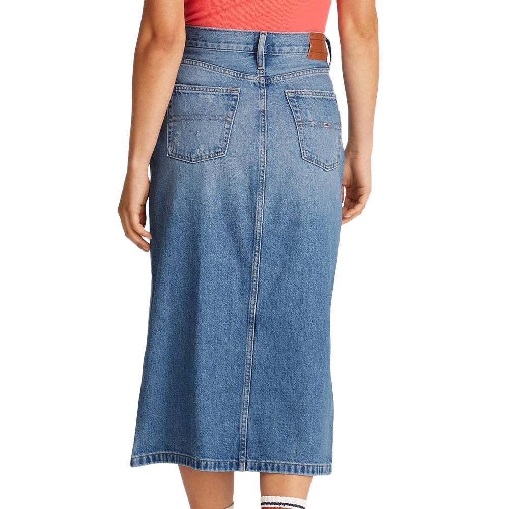 Jupe Longue Bleu Femme Tommy Hilfiger Claire vue 2