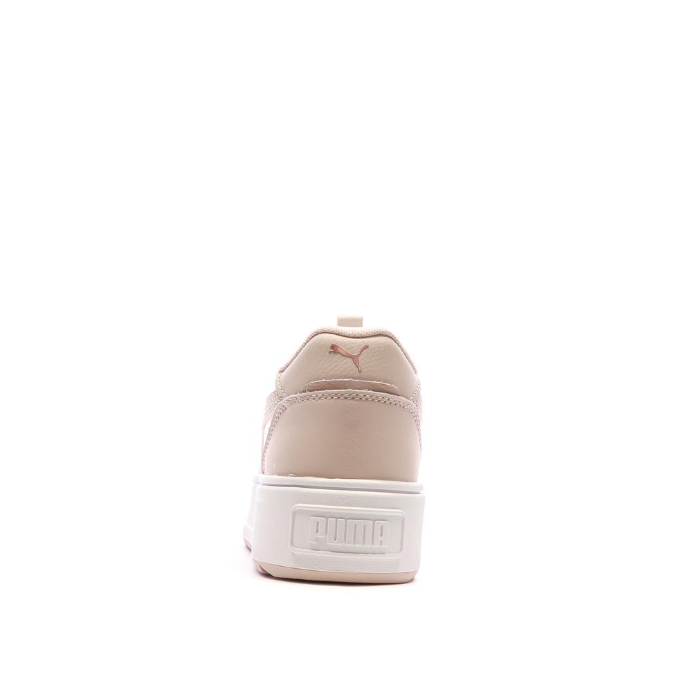 Baskets Blanc/Vieux Rose Femme Puma Karmen Rebelle vue 4