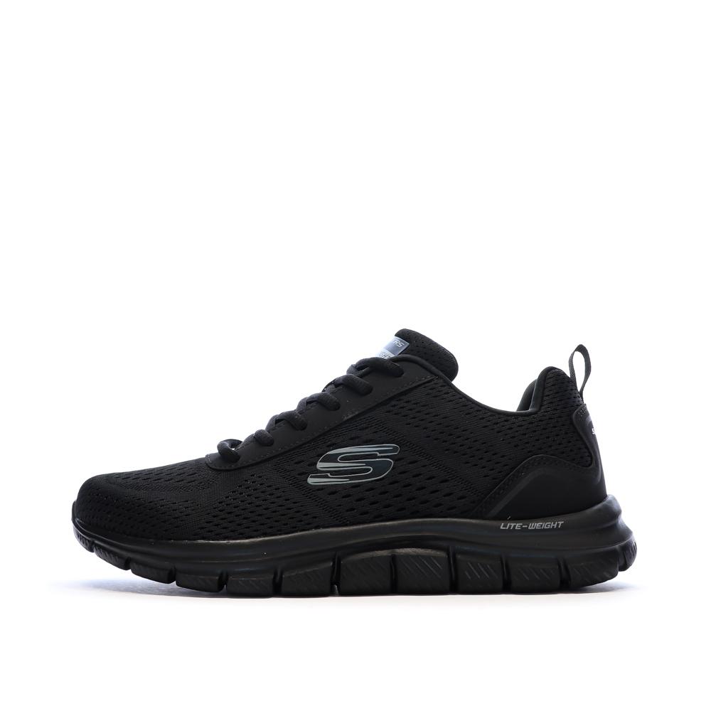 Baskets Noires Homme Skechers Track Leshur pas cher