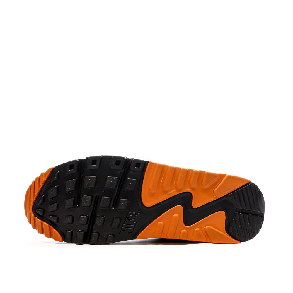 Baskets Noir/Orange Homme Nike Air Max 90 vue 5