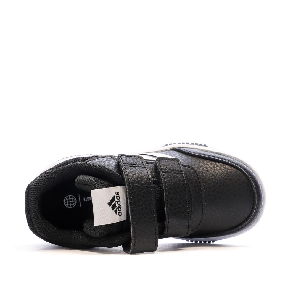 Baskets Blanches/Noires Garçon Adidas Tensaur vue 4