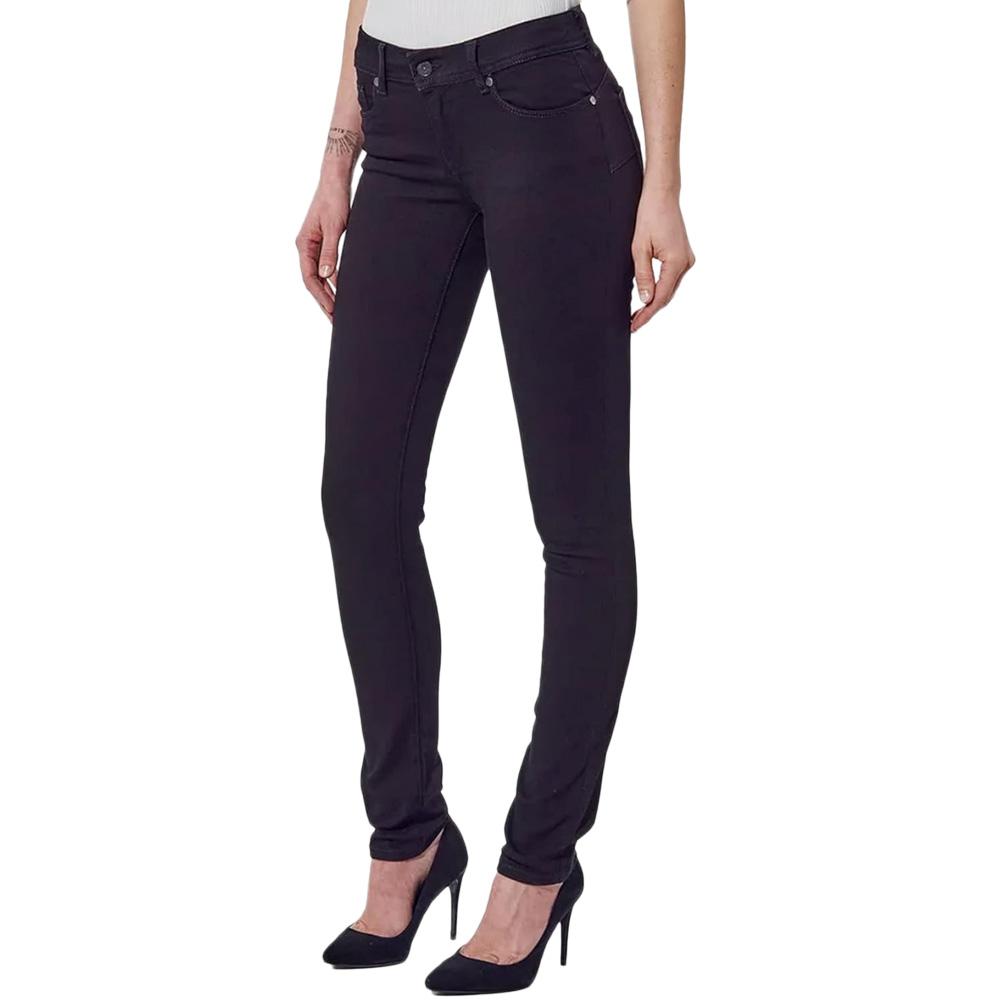 Jean Slim Noir Femme Kaporal LOCKK pas cher