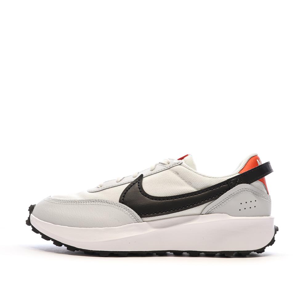 Baskets Blanche/Noire Homme Nike Waffle One pas cher