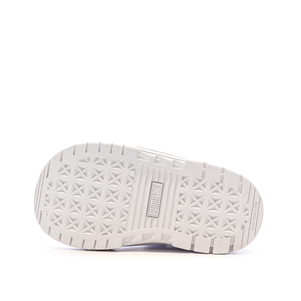 Baskets Blanches Fille Puma Stitching vue 5