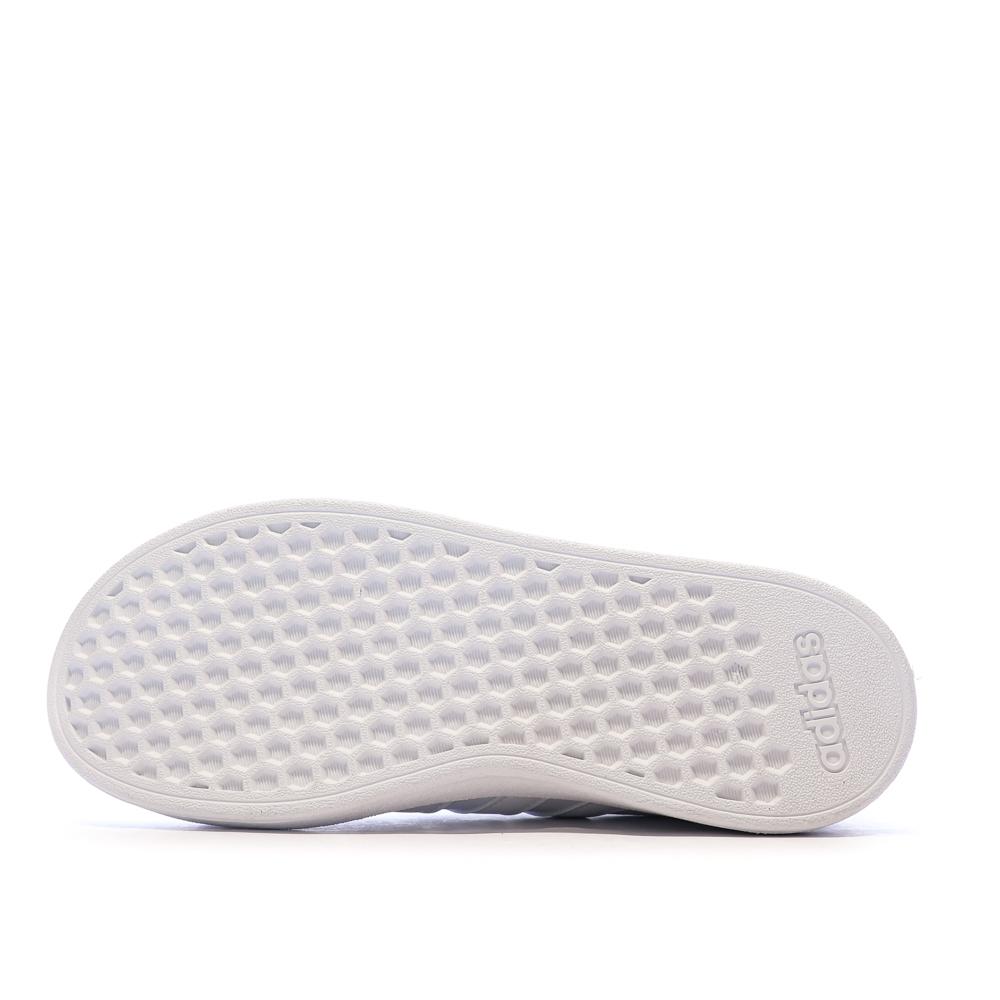 Baskets Blanches Mixte Adidas Grand Court 2.0 K vue 5