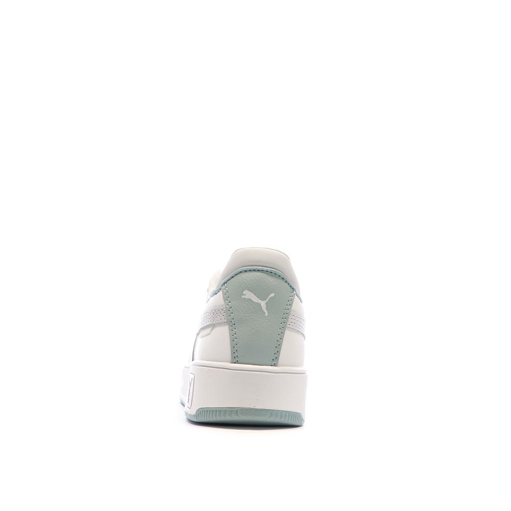 Baskets Blanc/Gris/Vert Femme Puma Carina vue 3
