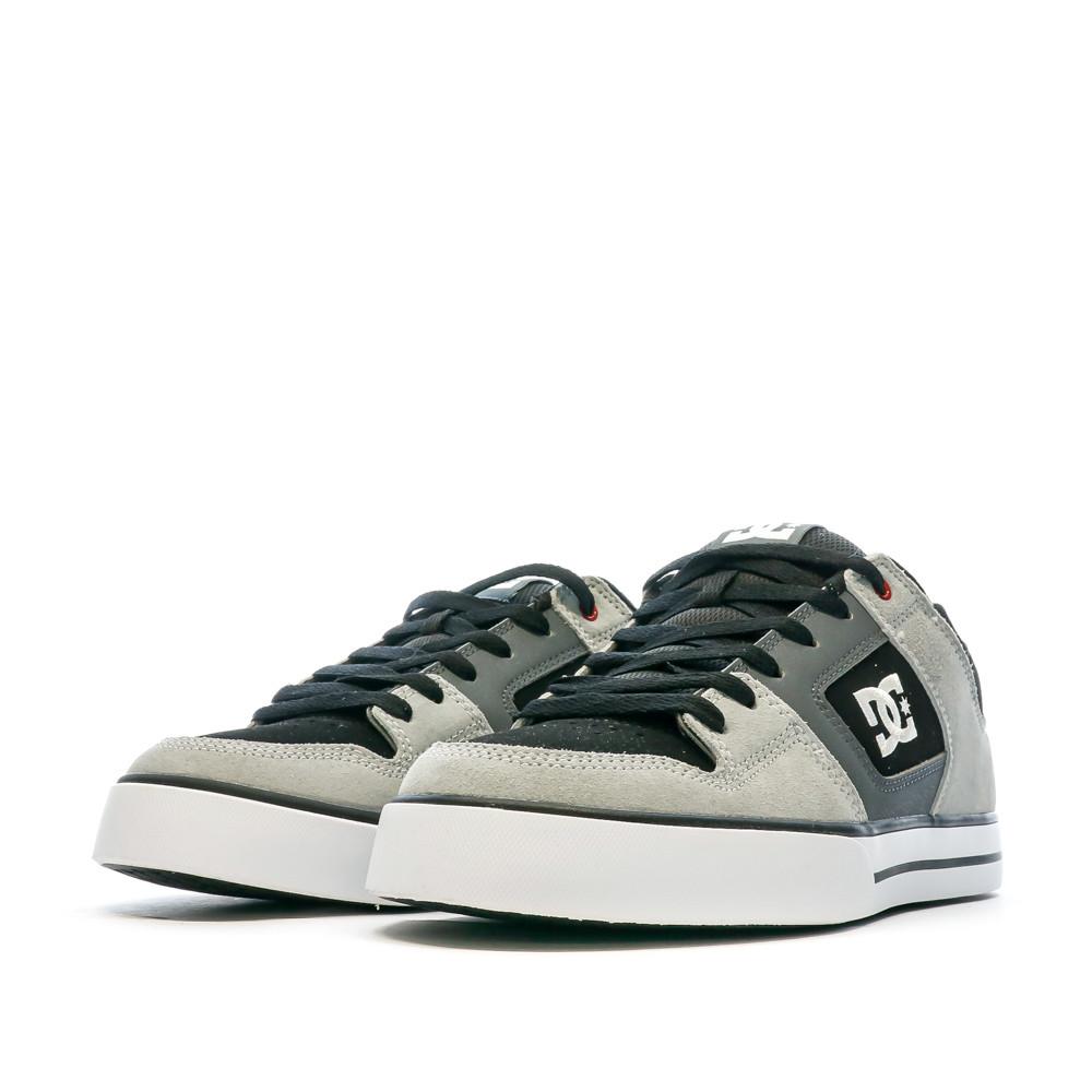 Baskets Noir/Grise Homme Dc shoes Pure vue 6