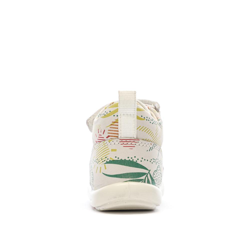 Baskets Hautes Beige Fille Kickers Bottillon vue 3