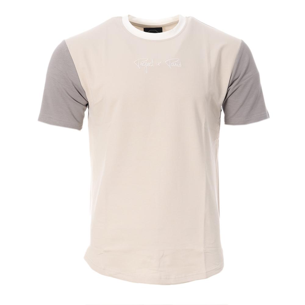 T-shirt Gris Homme Project X Paris Colorblock pas cher