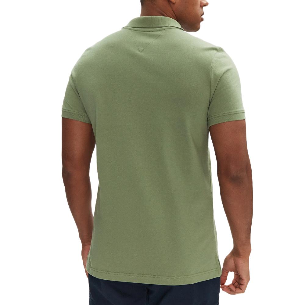 Polo Vert Homme Tommy Hilfiger Tjm Slim vue 2