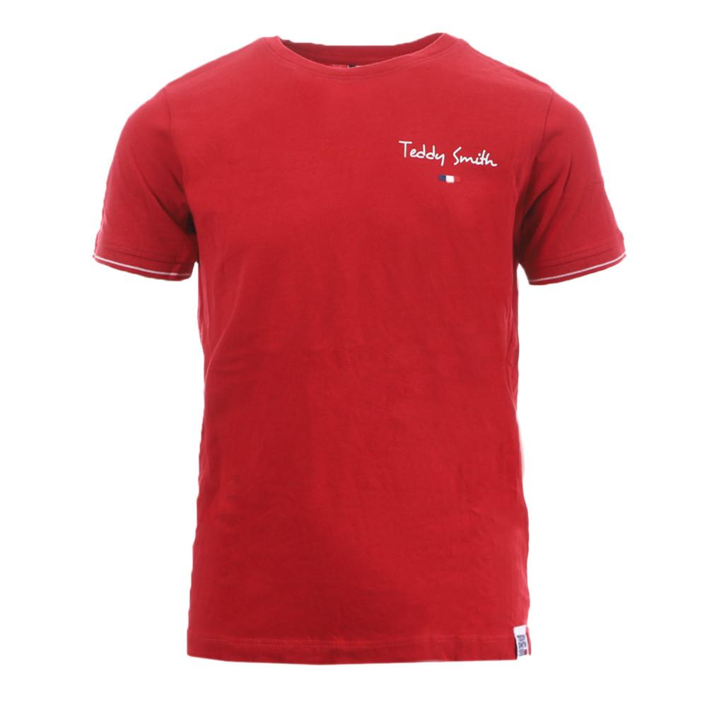T-shirt Rouge Garçon Teddy Smith Alfy pas cher