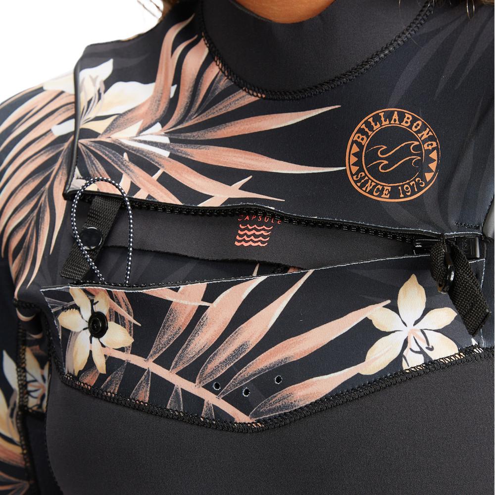 Combinaison Noire Femme Billabong 504 Salty vue 3