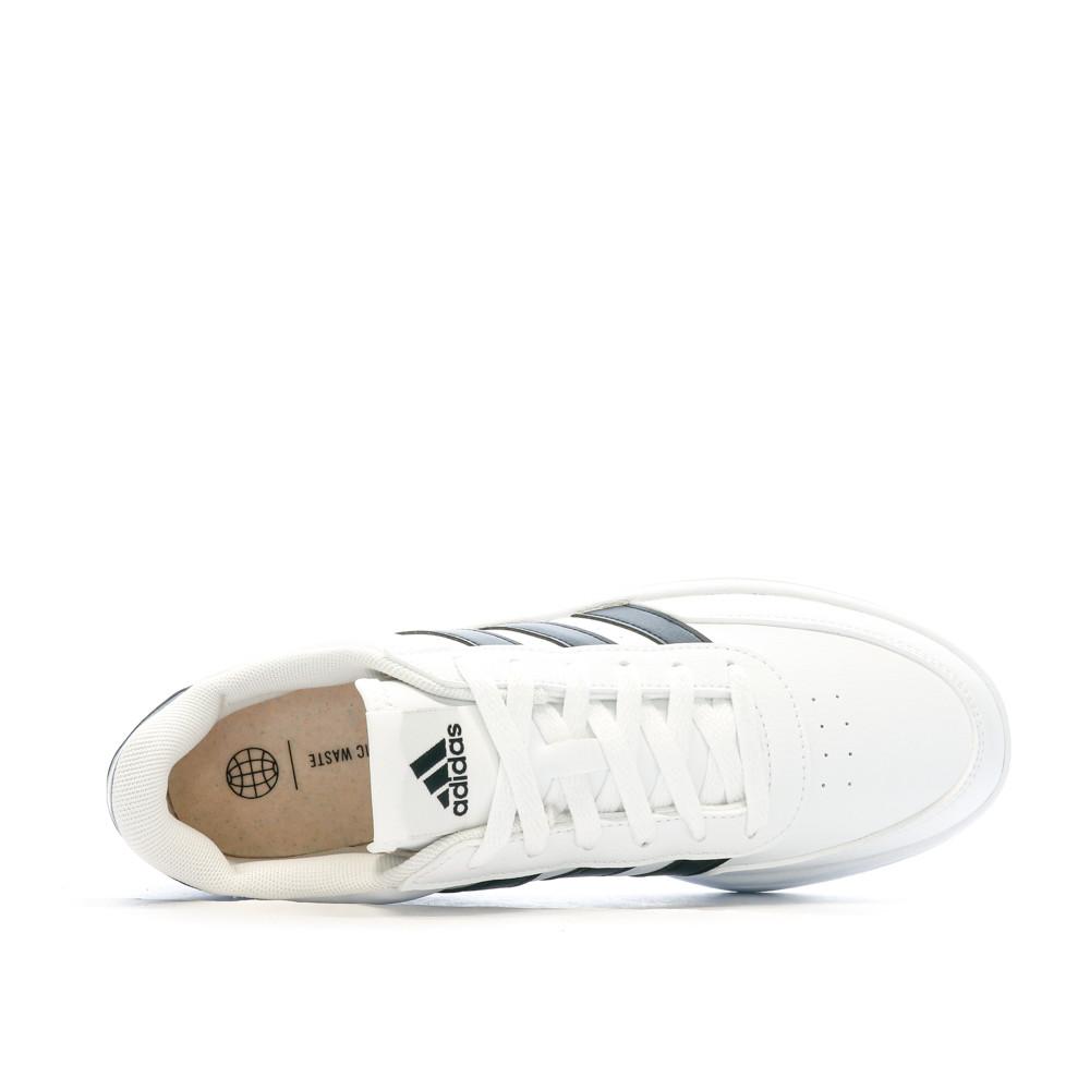 Baskets Blanches/Noires Homme Adidas Breaknet 2.0 vue 4