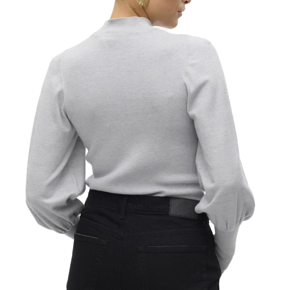 Pull Gris Femme Vero Moda Hollykarispuff vue 2
