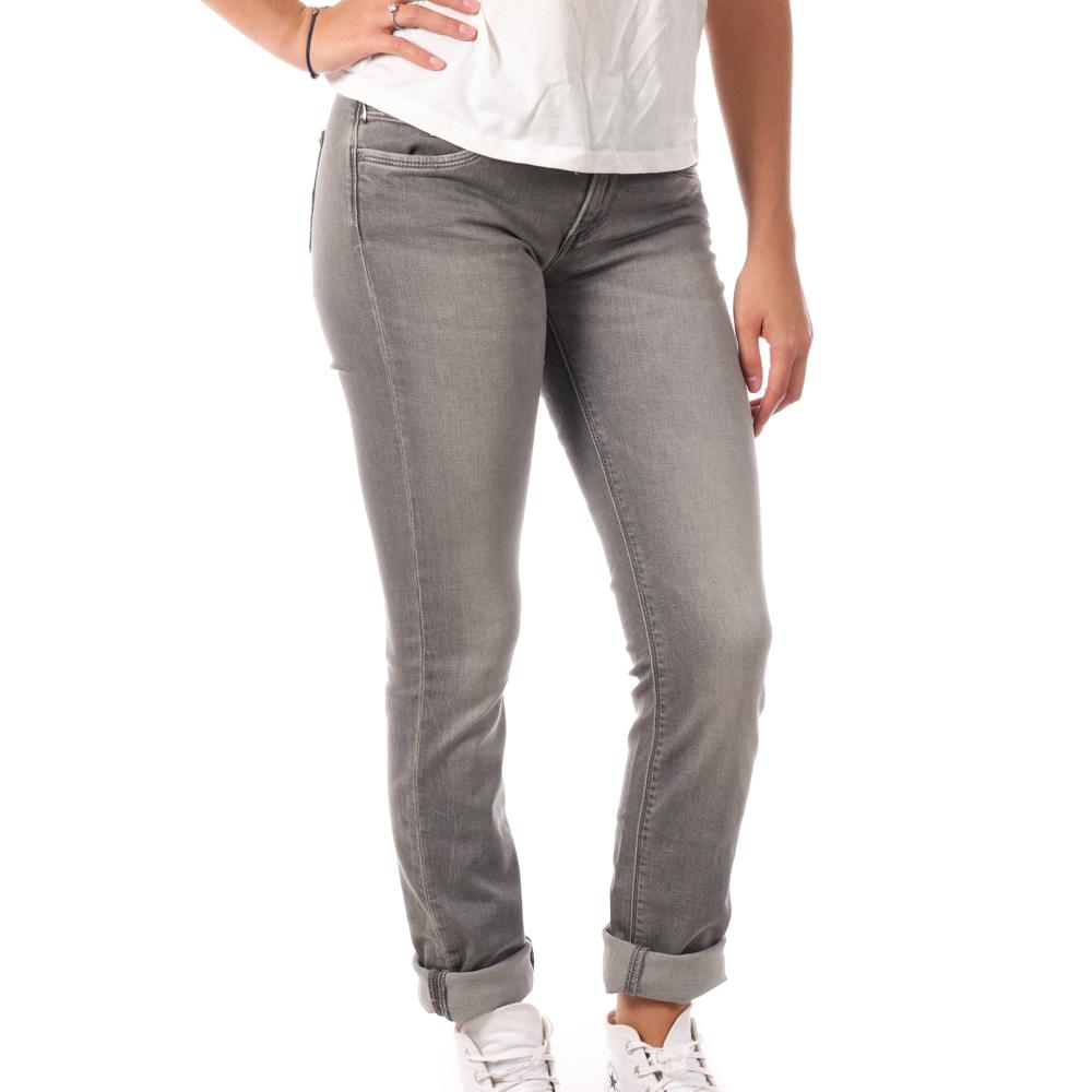 Jean Slim Gris Femme Pepe jeans Katha0 pas cher