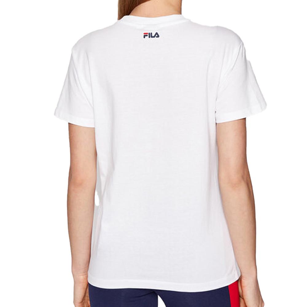 T-shirt Blanc Femme Fila Berisso vue 2