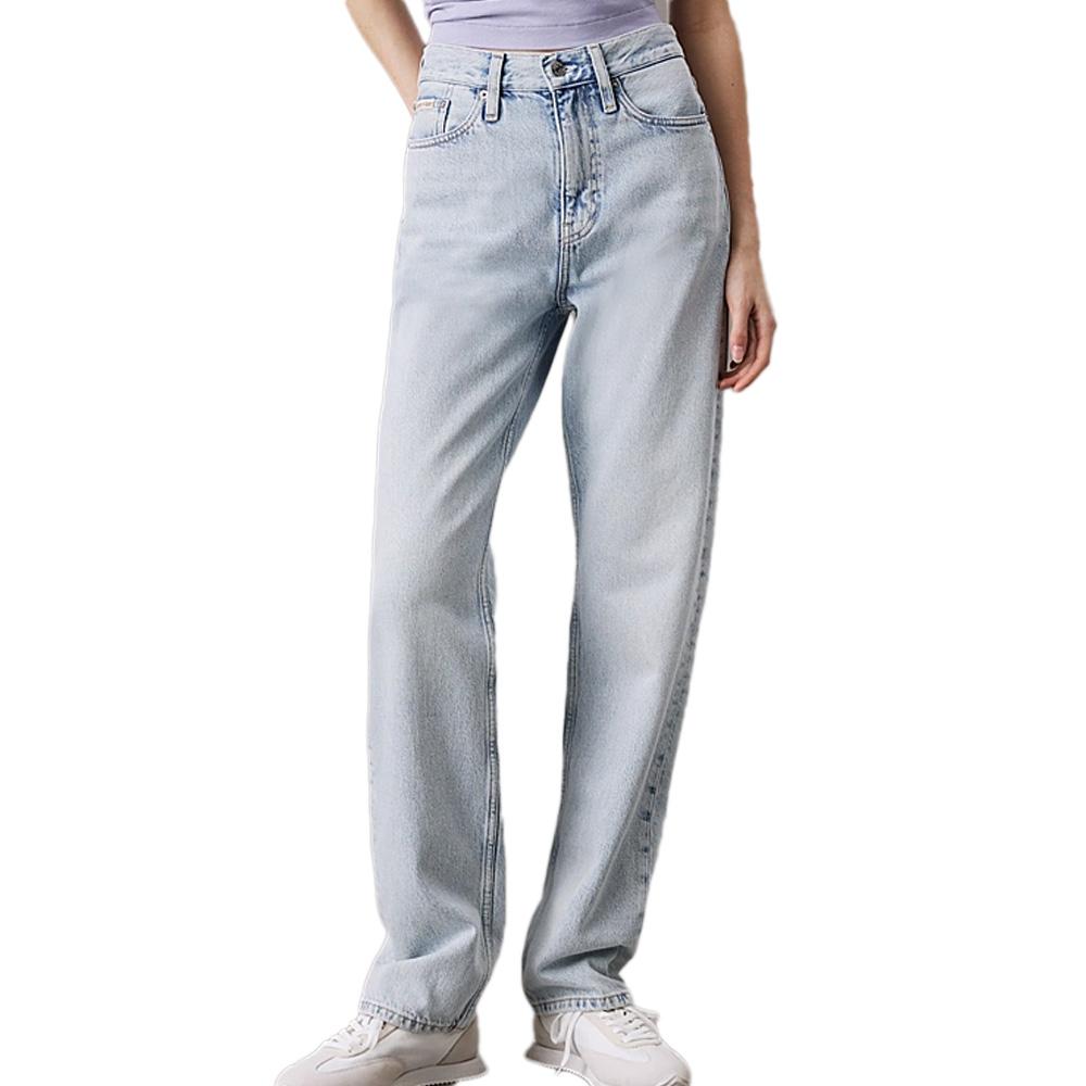 Jean Bleu Femme Calvin Klein Jeans High Rise pas cher