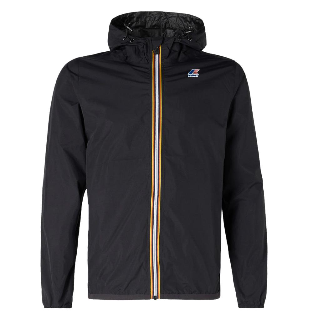 Schwarze Windjacke für Damen und Herren von K-WAY „Le vrai 4.0 Claude“ Ansicht 3