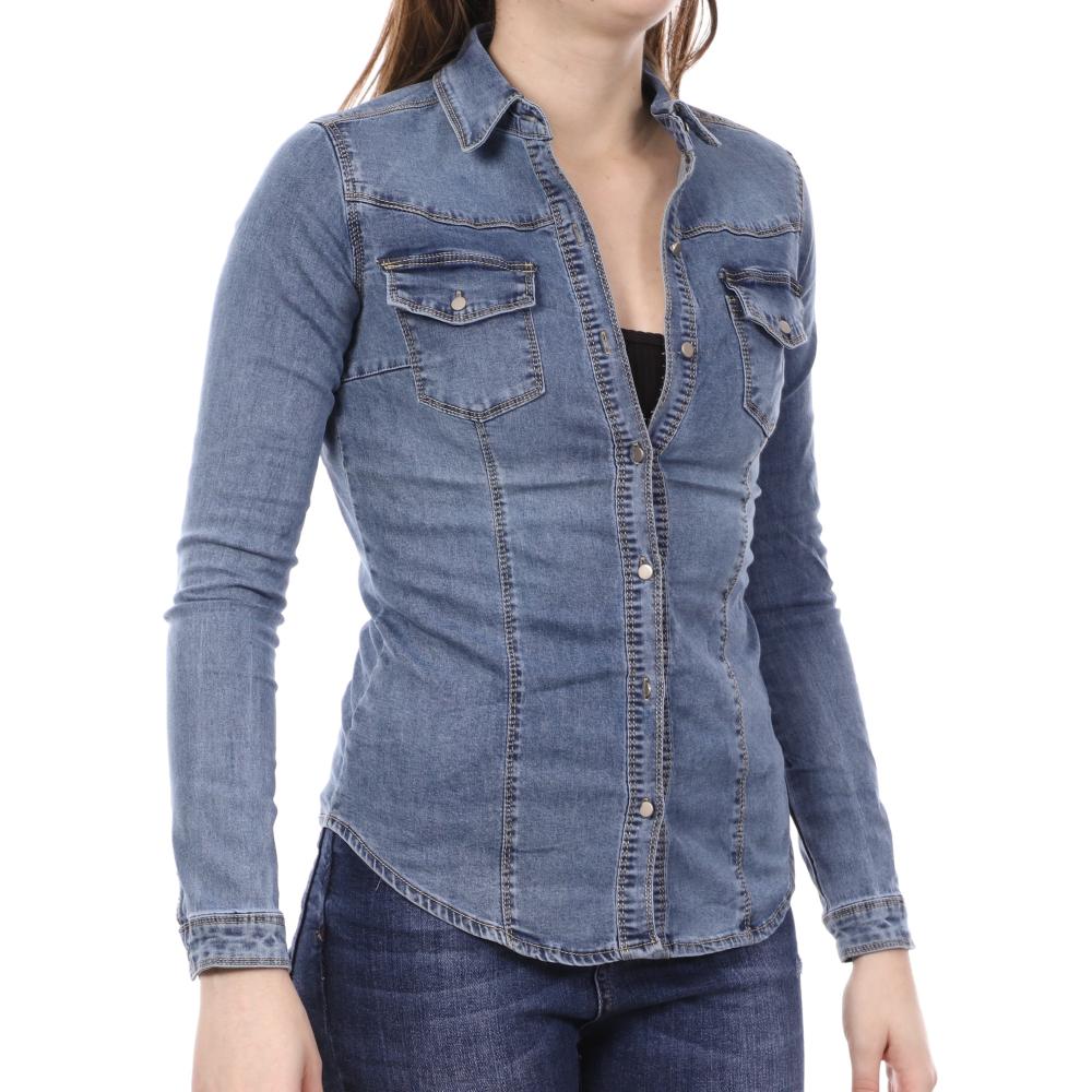 Chemise en jeans pas cher femme 2025