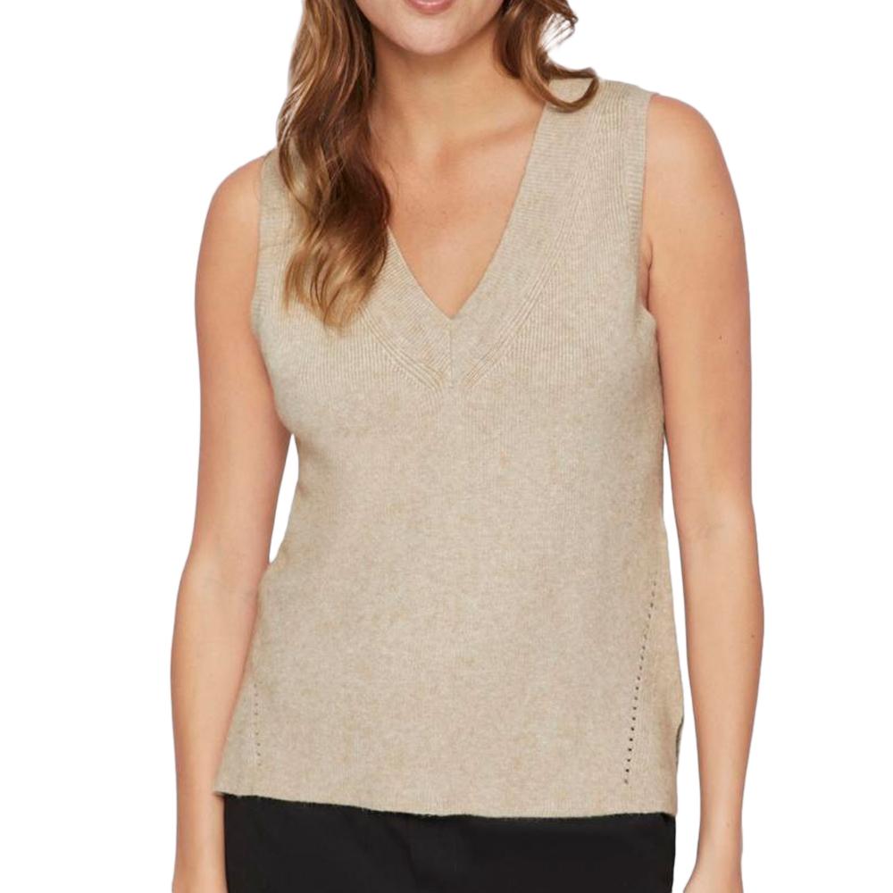 Pull Beige Femme Vila Viril pas cher