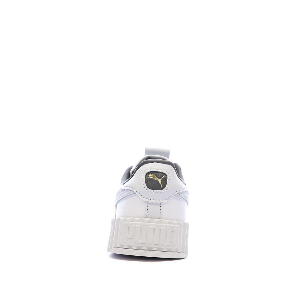 Baskets Blanc/Gris Femme Puma Carina 3.0 Luxe vue 3