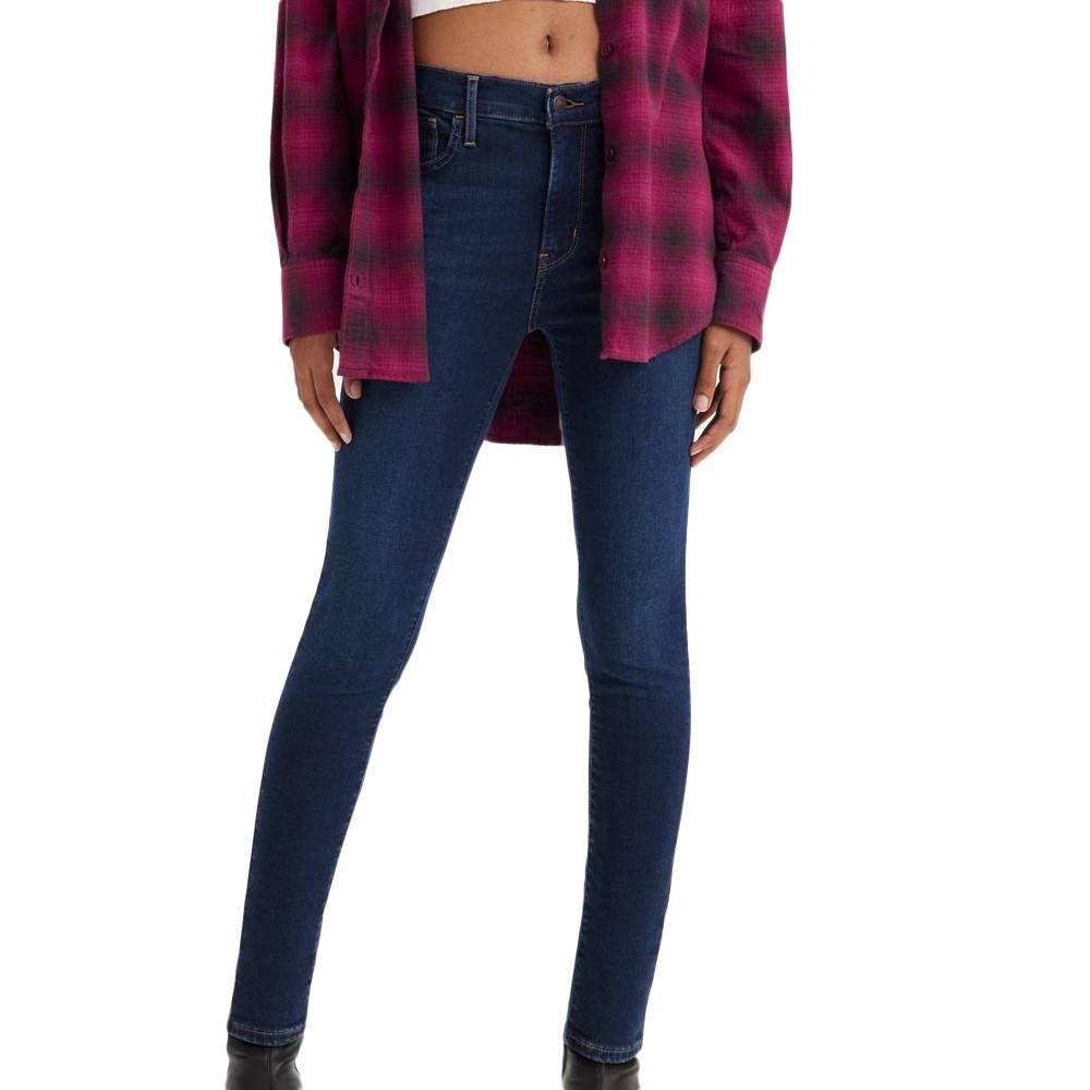 Jean Super Skinny Bleu Brut Femme Levi's 720 Hirise pas cher