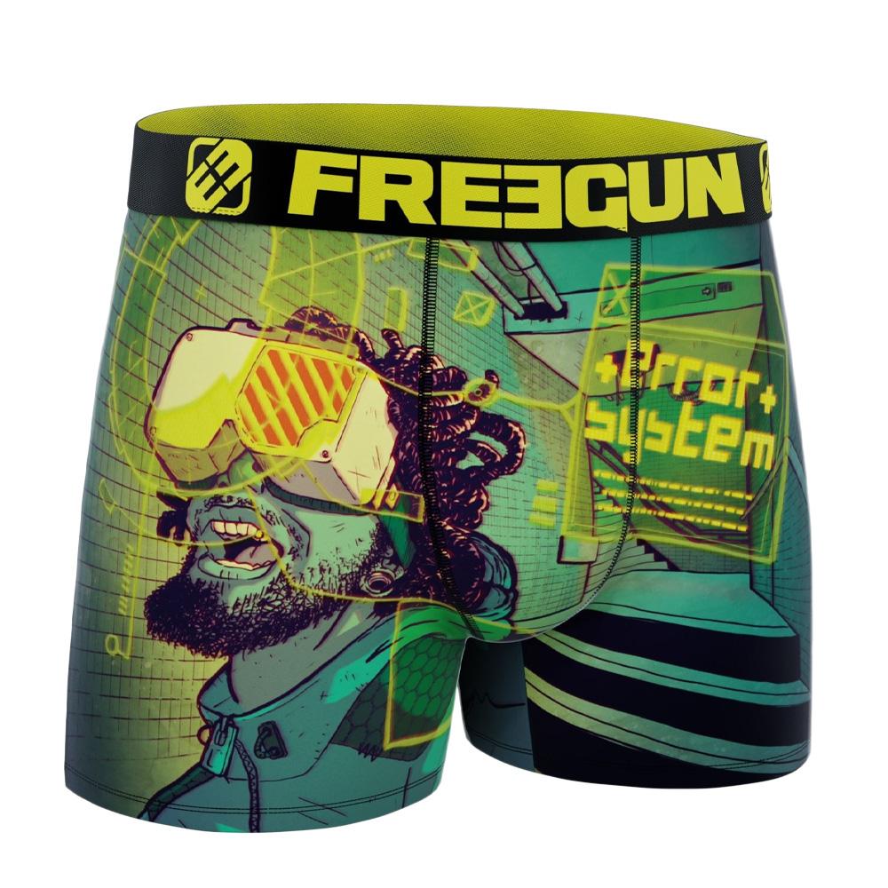 Boxer Noir/Vert Homme Freegun Sphere pas cher