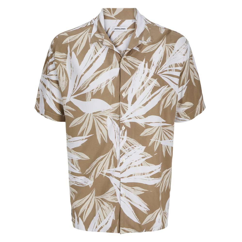 Chemise Beige/Blanche Homme Jack & Jones Jjejeff vue 3