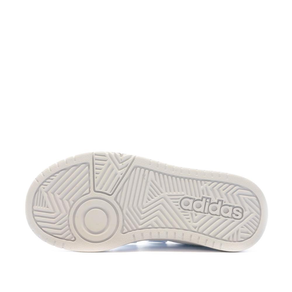 Baskets Blanches Garçon Adidas Hoops vue 5